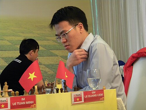 Le Quang Liem at the HDBank chess tournament, 2017
