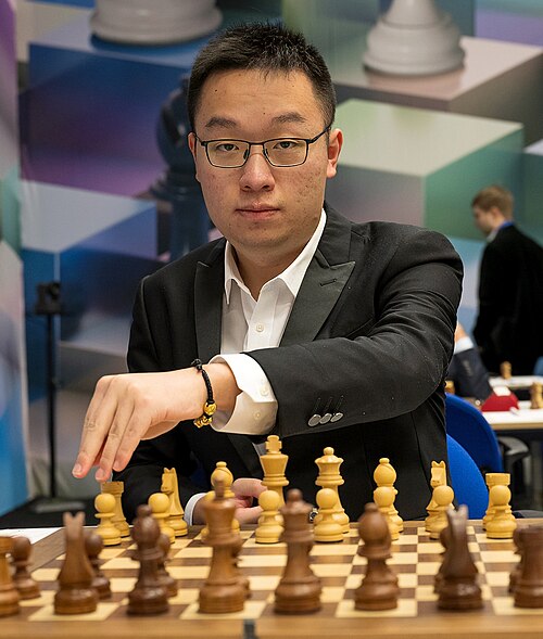 Wei Yi at the 2025 Tata Steel Chess Tournament